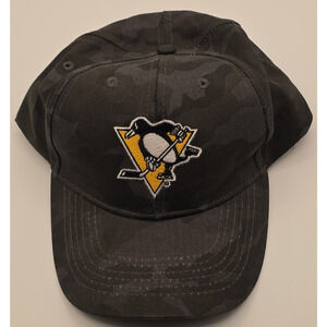 Penguins Adjustable Hat 84 Lumber Patch Black Cotton Adjustable Strap